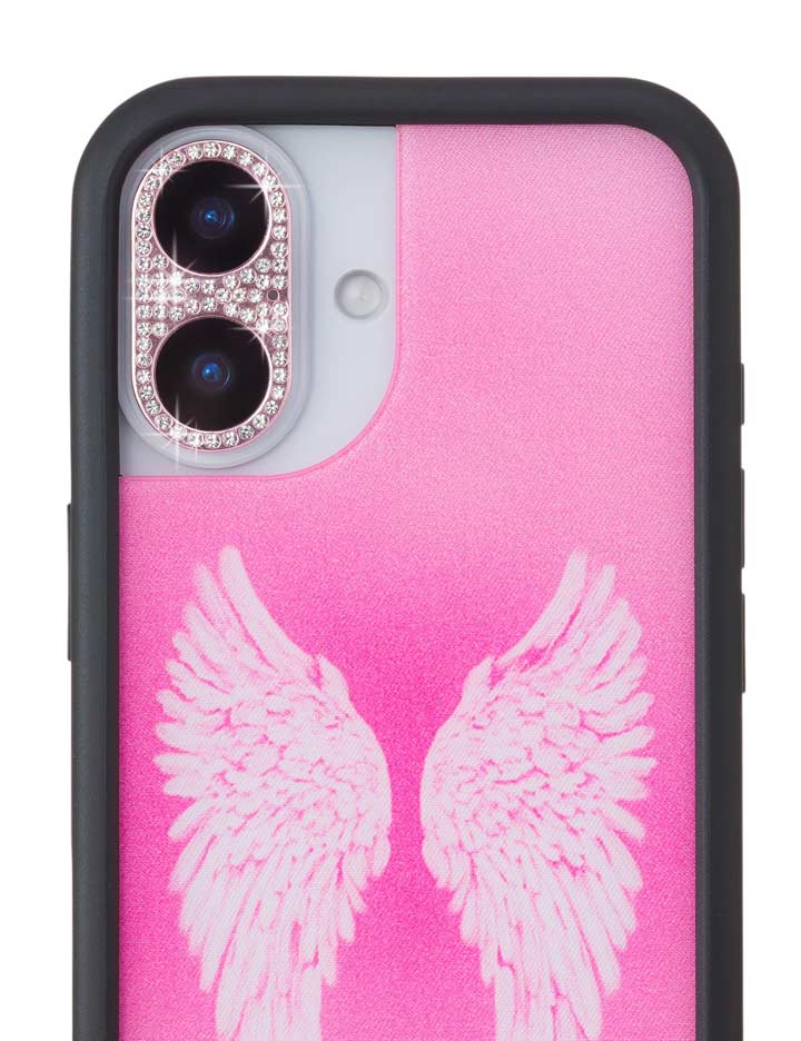 Pink Crystal Camera Lens Protector Cover for iPhone