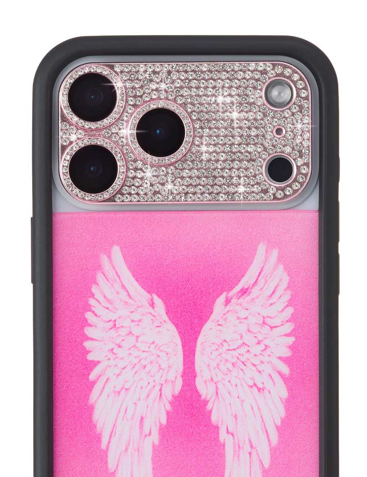 Pink Crystal Camera Lens Protector Cover for iPhone