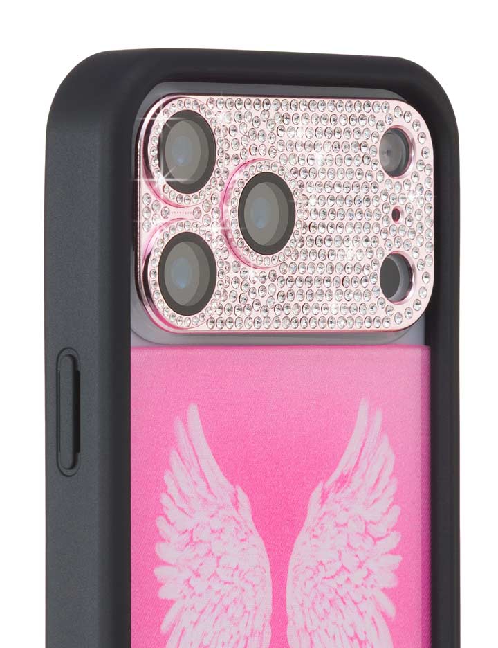 Pink Crystal Camera Lens Protector Cover for iPhone