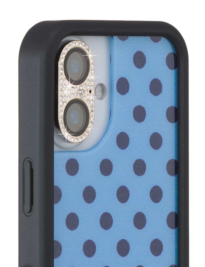 Silver Rhinestone Camera Lens Protector Cover for iPhone