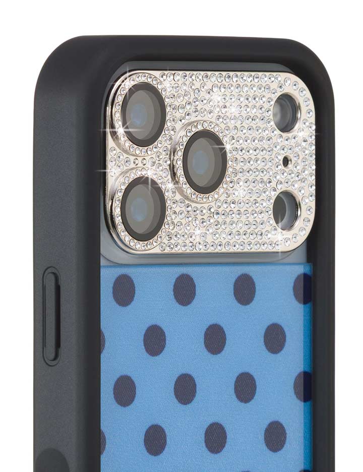 Silver Rhinestone Camera Lens Protector Cover for iPhone