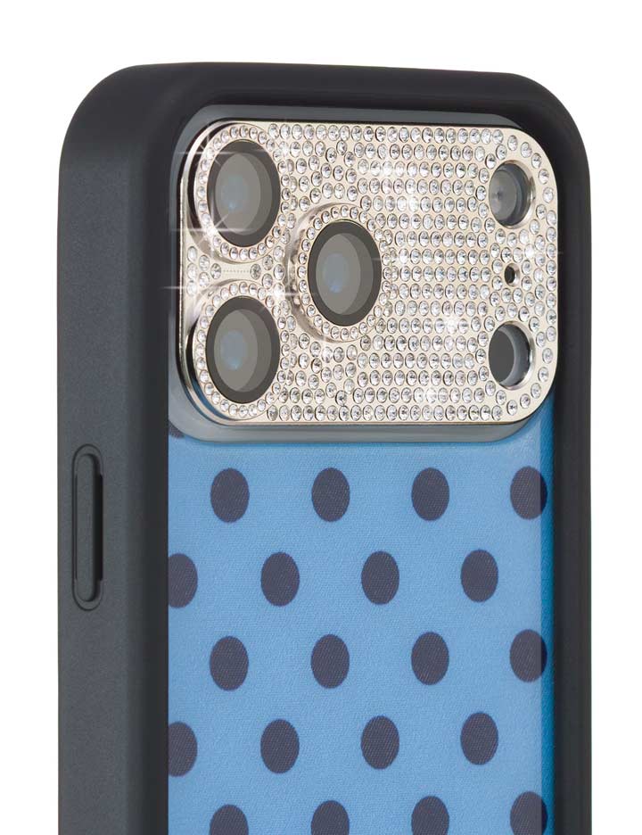 Silver Rhinestone Camera Lens Protector Cover for iPhone