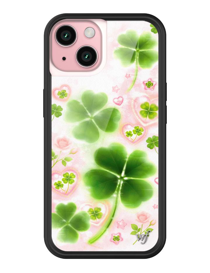 Miss Lucky iPhone Case with Sparkly Hearts and Four-Leaf Clovers - Image 29