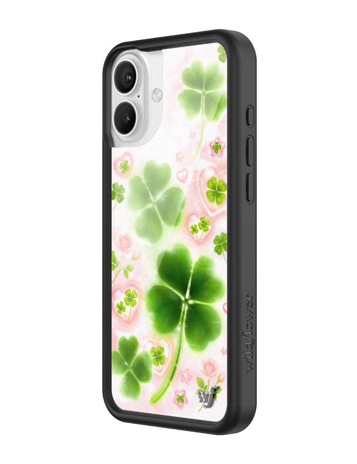 Miss Lucky iPhone Case with Sparkly Hearts and Four-Leaf Clovers - Image 18