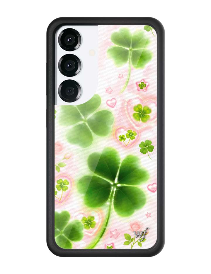 Miss Lucky Samsung Galaxy Phone Case with Clover and Heart Print - Image 7