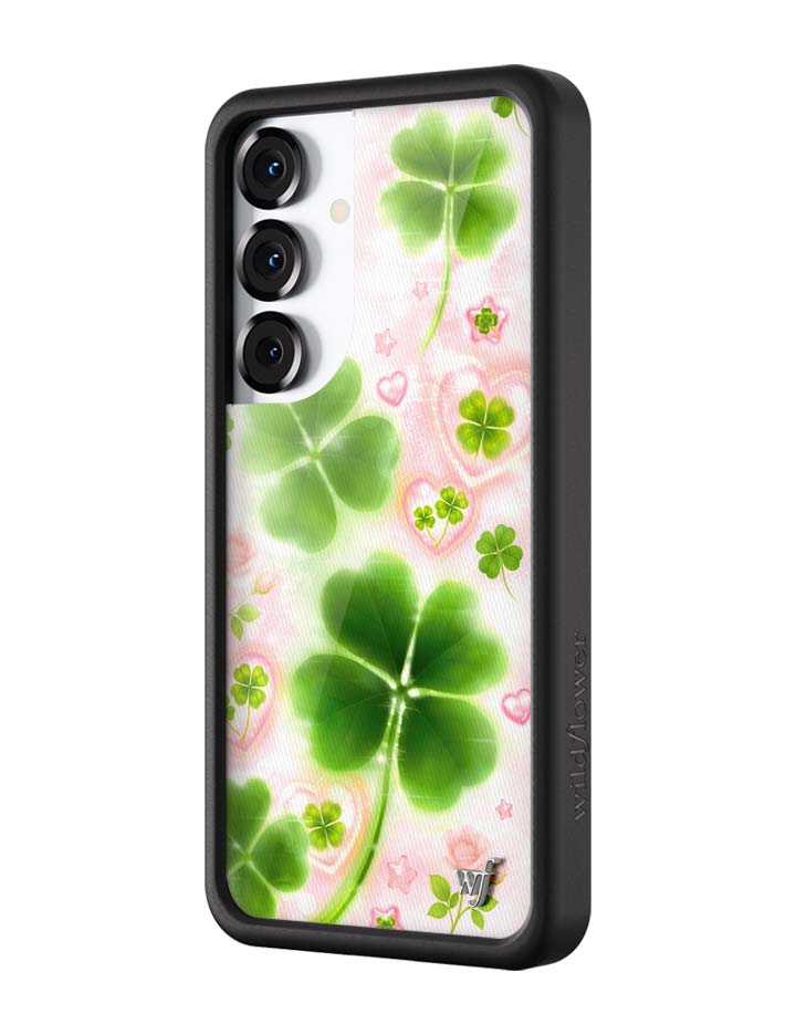 Miss Lucky Samsung Galaxy Phone Case with Clover and Heart Print - Image 8