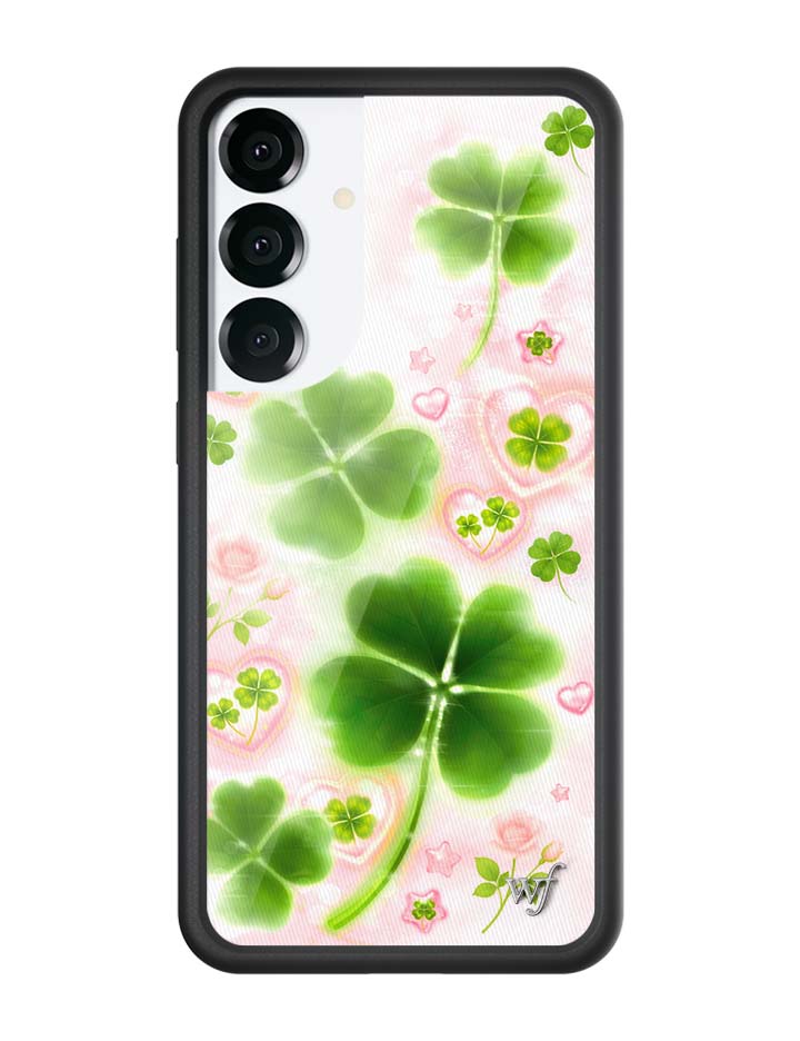 Miss Lucky Samsung Galaxy Phone Case with Clover and Heart Print - Image 5