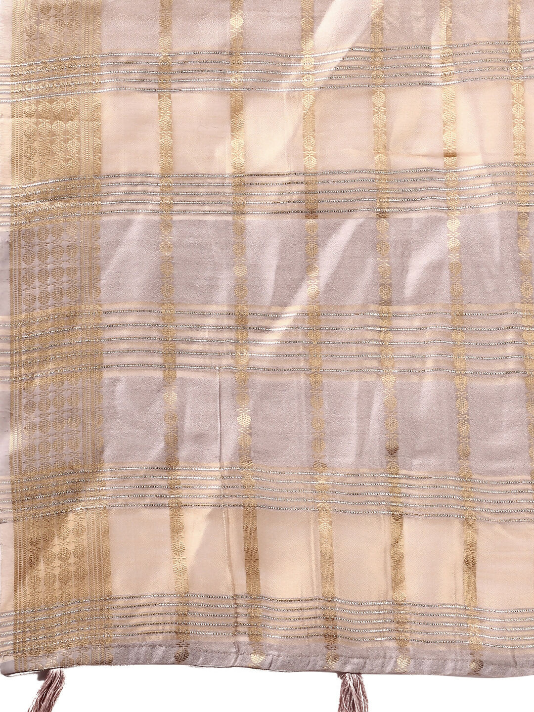 Shree Shyam Fashion Organza Cream Saree