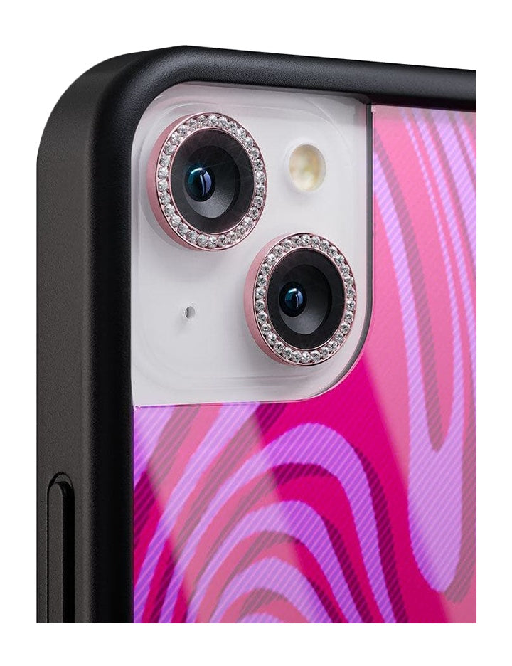 Pink Bling iPhone Camera Lens Protector Set