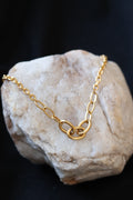 Ophelia Gold Toggle Necklace - 18K Gold Plated Oval Link Chain