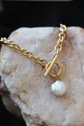 Freshwater Pearl Gold Chain Necklace