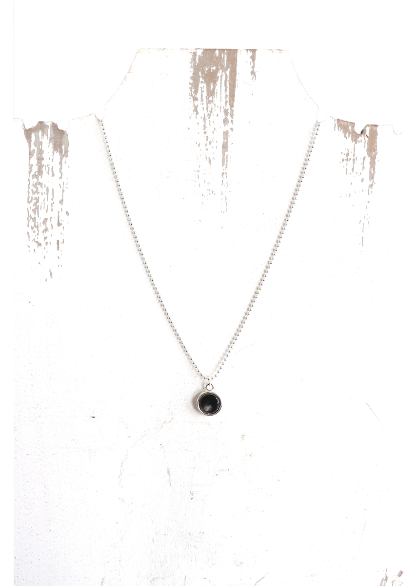 Angie Necklace - Silver Horn