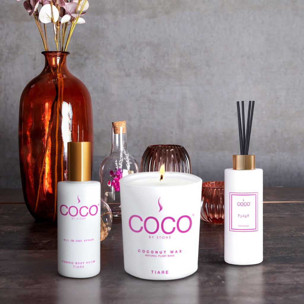 Tiare Natural Coconut Apricot Wax Candle