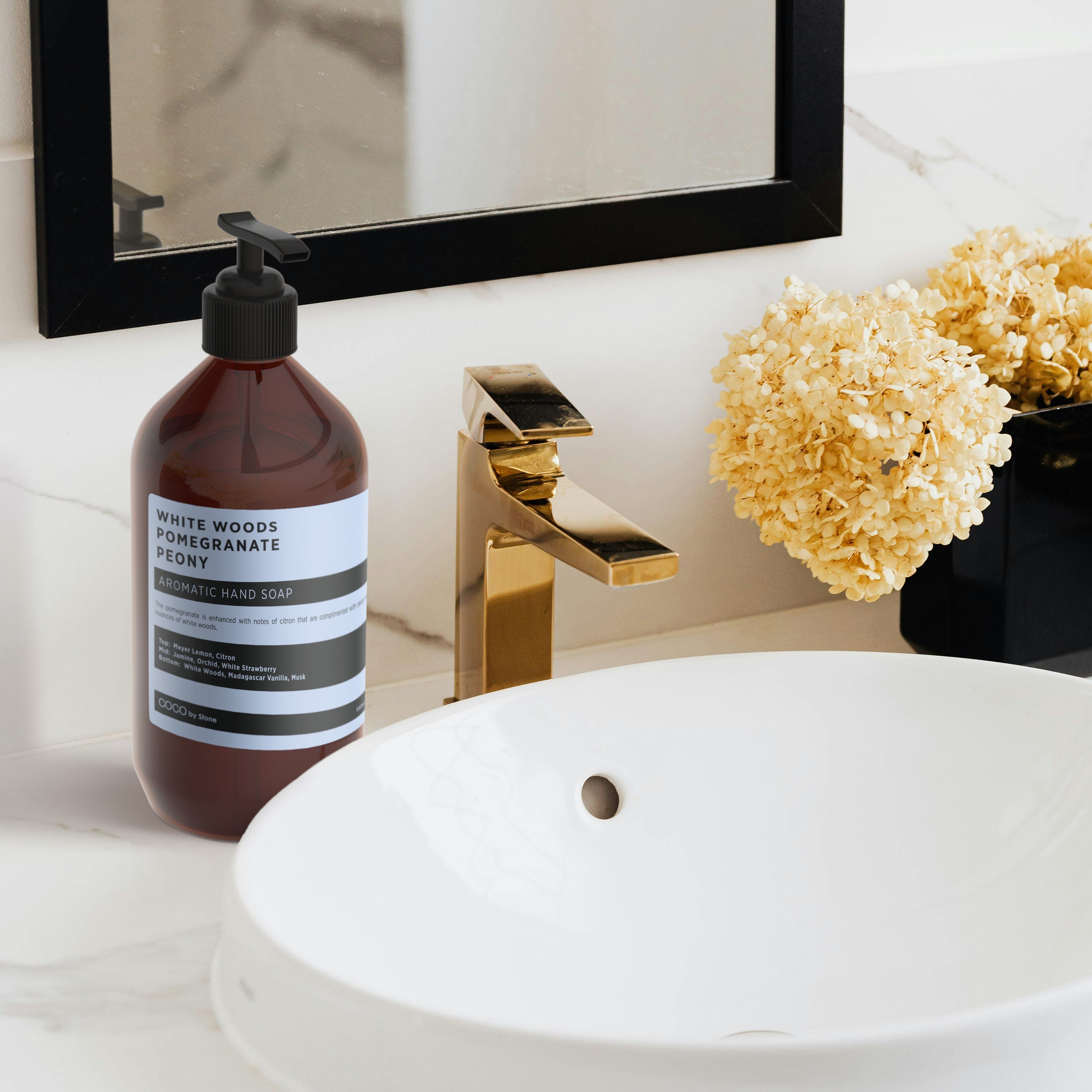 White Woods Pomegranate Peony Aromatic Hand Soap - Image 2