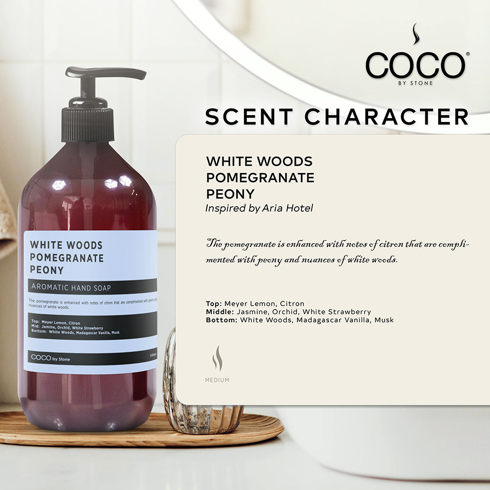 White Woods Pomegranate Peony Aromatic Hand Soap - Image 3