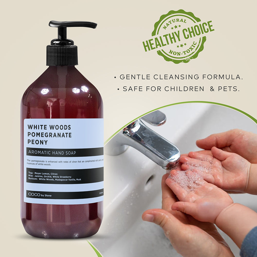 White Woods Pomegranate Peony Aromatic Hand Soap - Image 4
