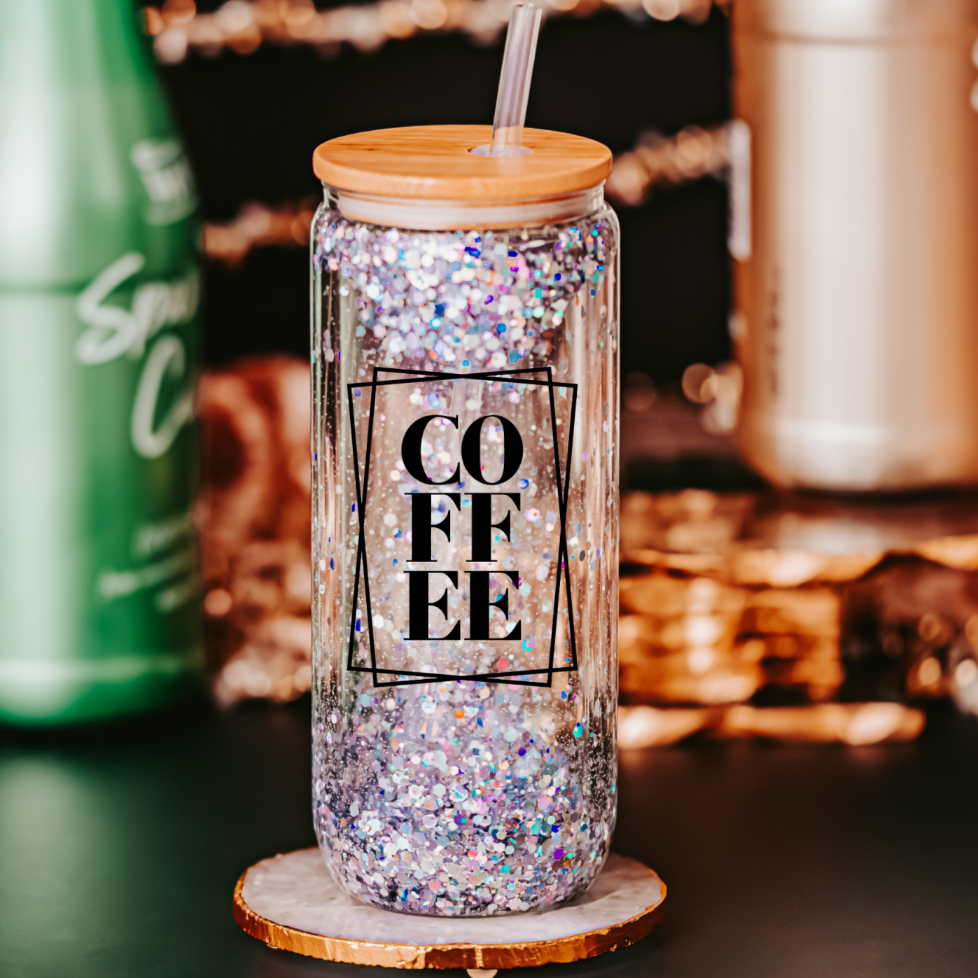 COFFEE Glass Can Cup