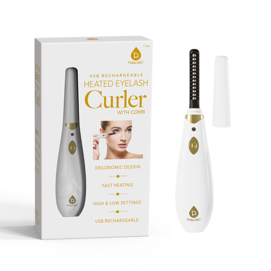 The Ultimate Beauty Toolkit: Professional Manicure & Pedicure Kit, Heated Eyelash Curler with Comb