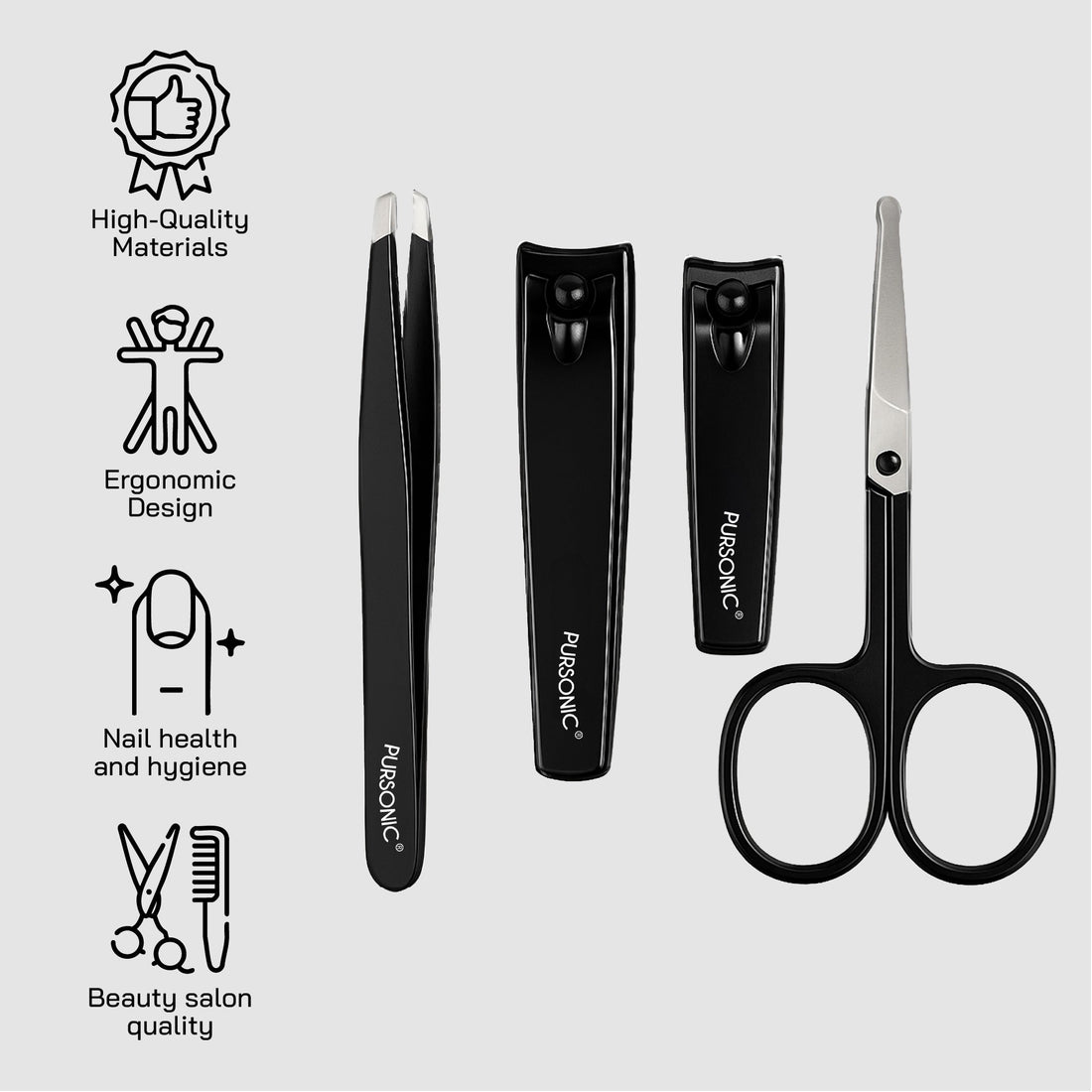 The Ultimate Professional Nail Care Duo: 4-Piece Precision Trimming Set and Professional Manicure & Pedicure Kit