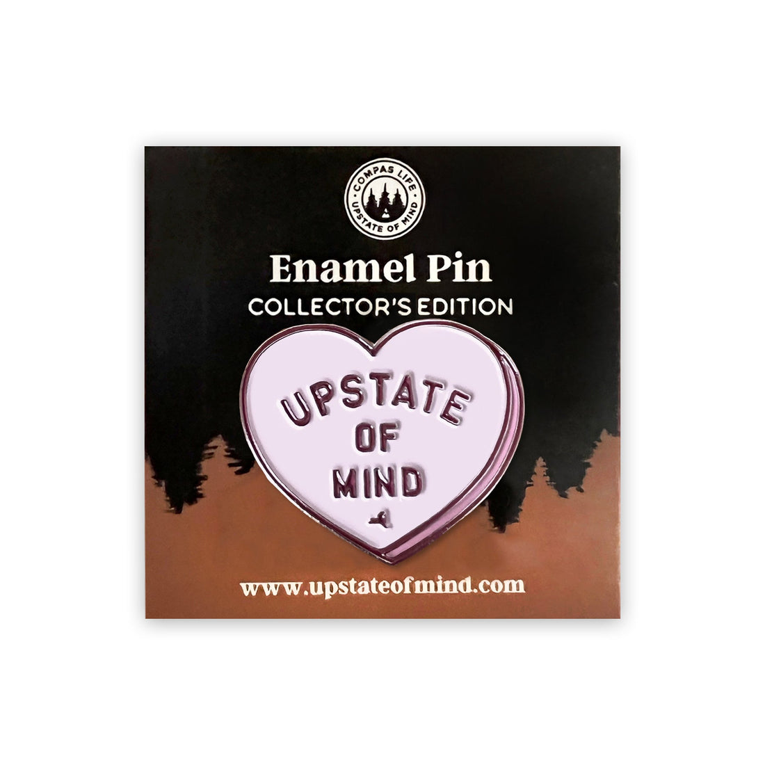 I Heart Upstate Enamel Pin