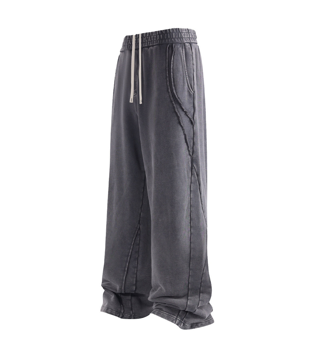 CHARCOAL PANEL SWEATPANTS