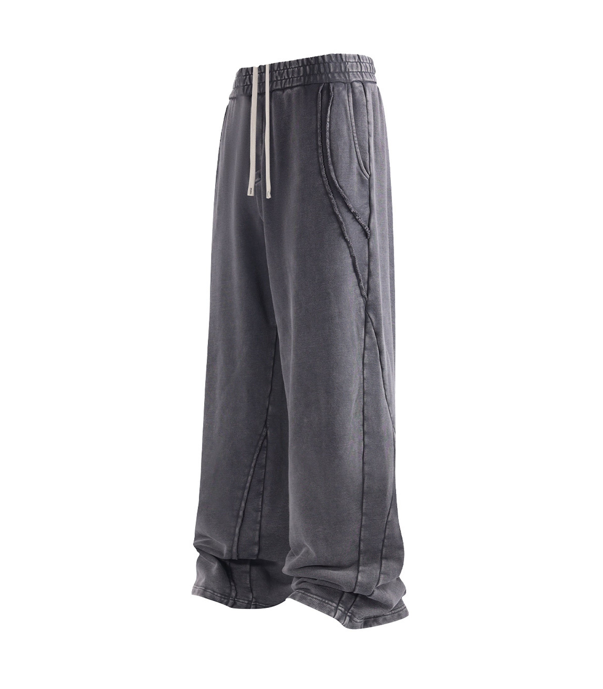CHARCOAL PANEL SWEATPANTS