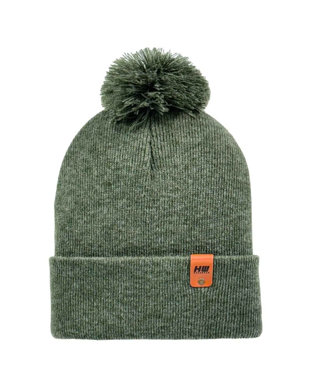 HAAKWEAR PomPom Beanie - Made in USA - Forest Green