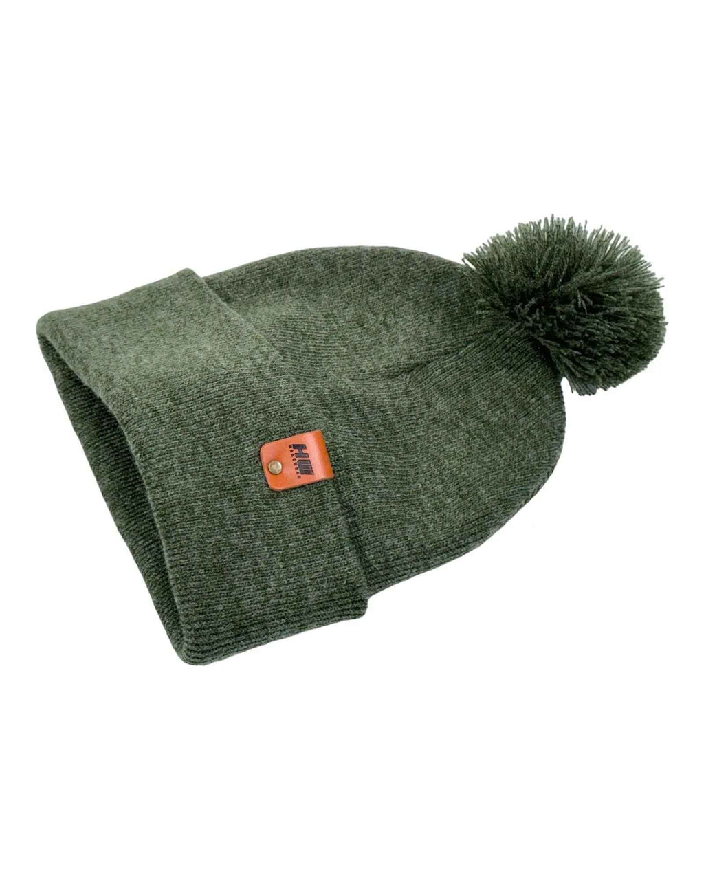 HAAKWEAR PomPom Beanie - Made in USA - Forest Green
