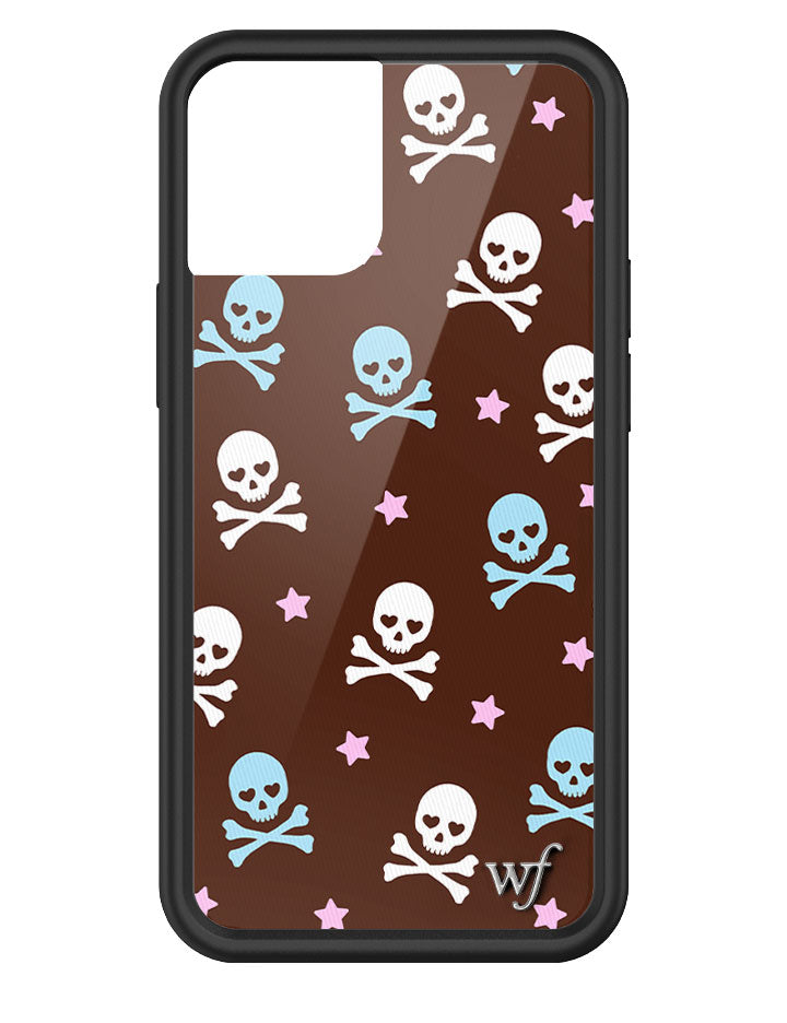 Cross Bones iPhone Case Hazelnut Brown Skull Print Protective - Image 23
