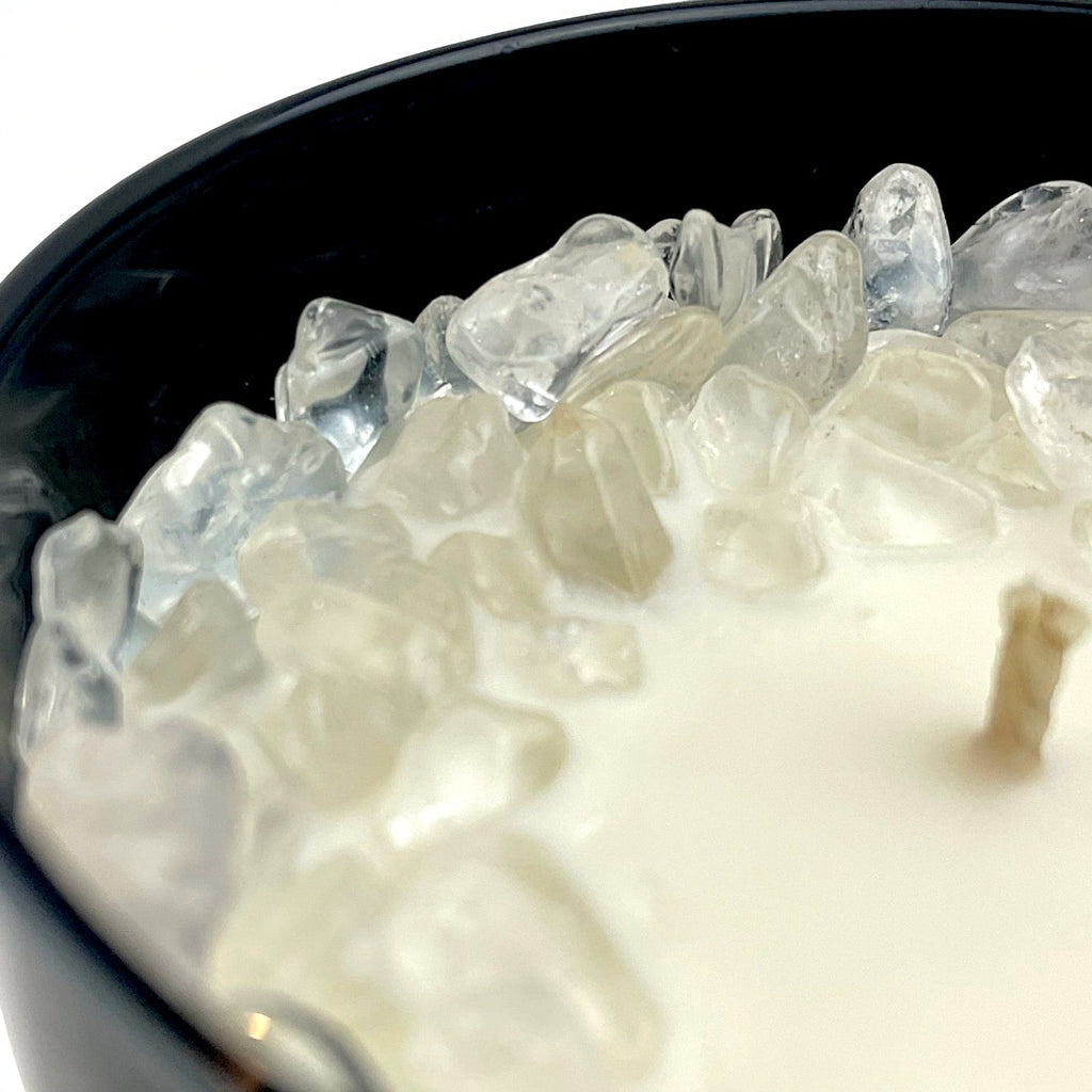 Crown Chakra Crystal Candle, 10oz