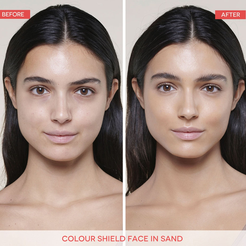 Face Colour Shield Spray - Sand Natural Beige Hyaluronic Foundation