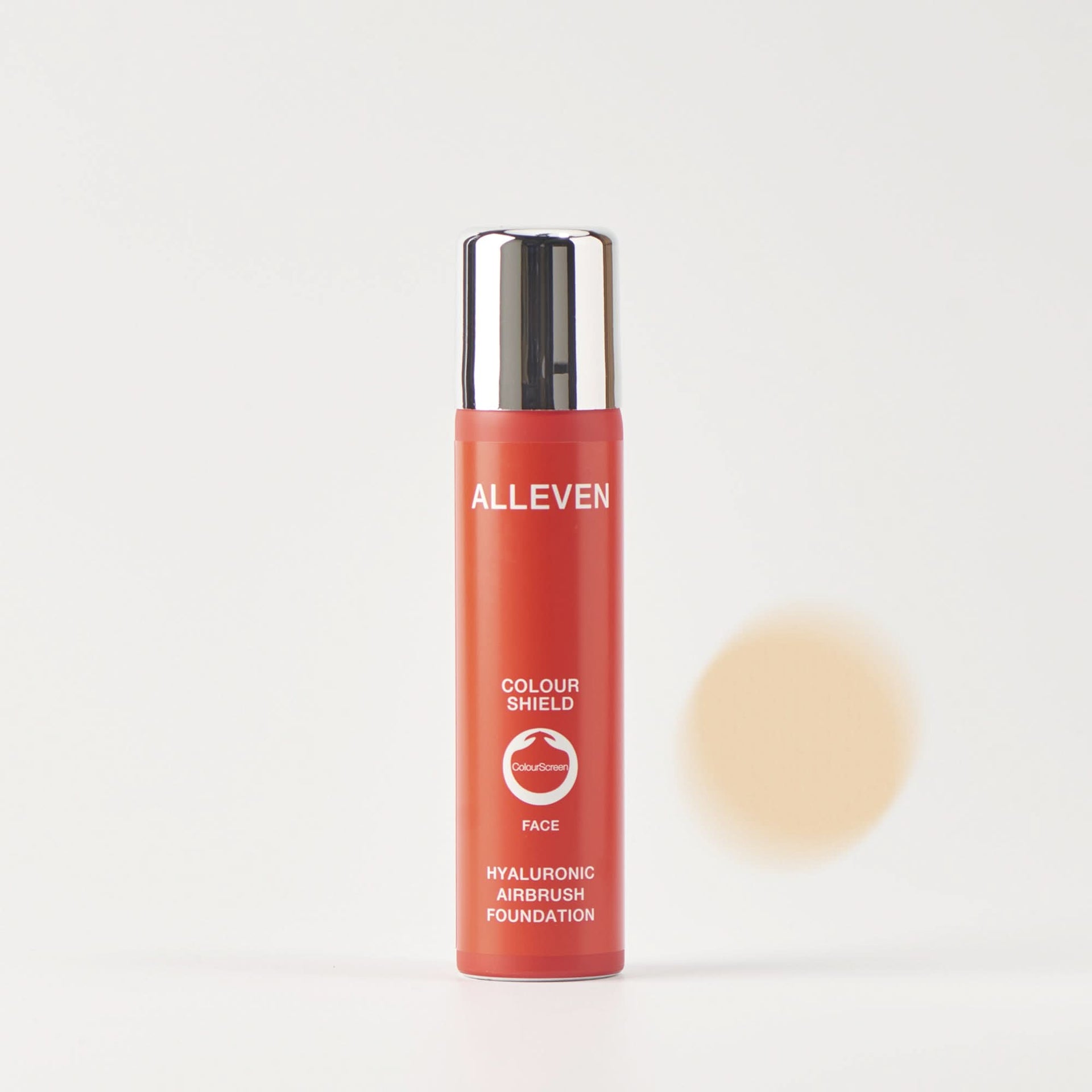ALLEVEN COLOUR SHIELD Face airbrush foundation bottle in shade Opal 75ml