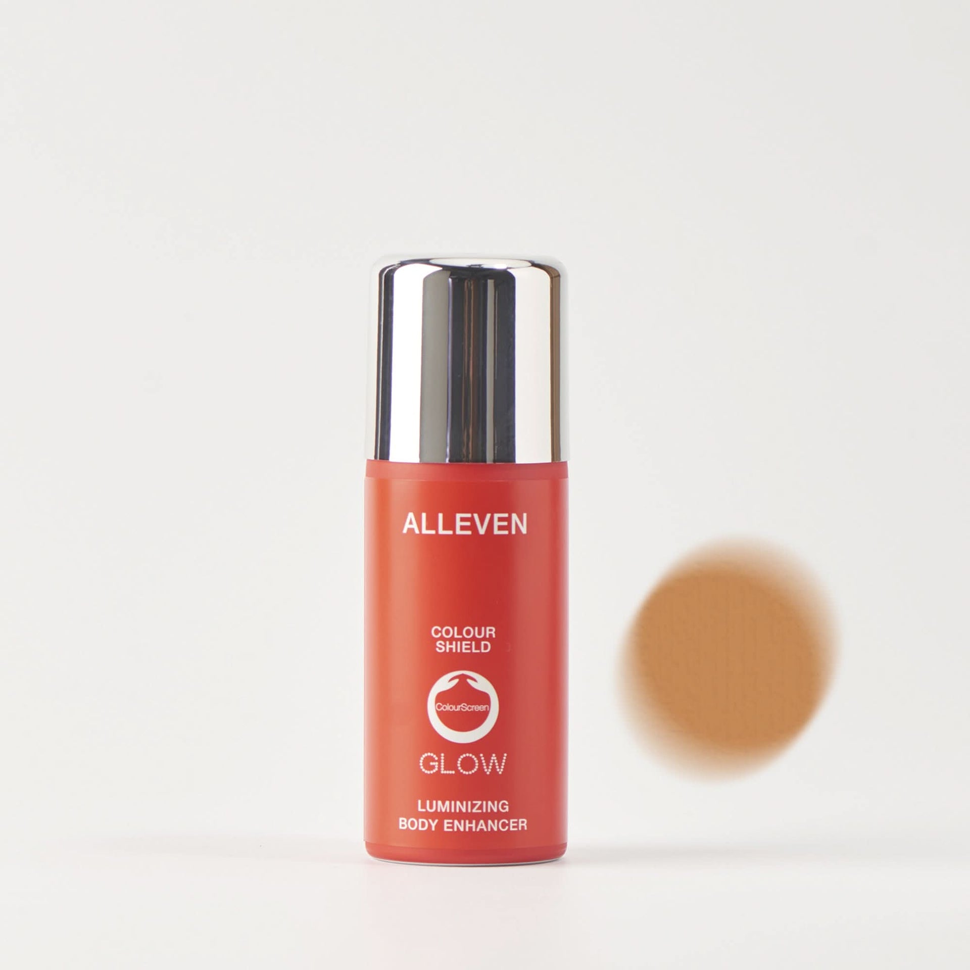 ALLEVEN Colour Shield Glow Face & Body bottle in shade Sand 100ml