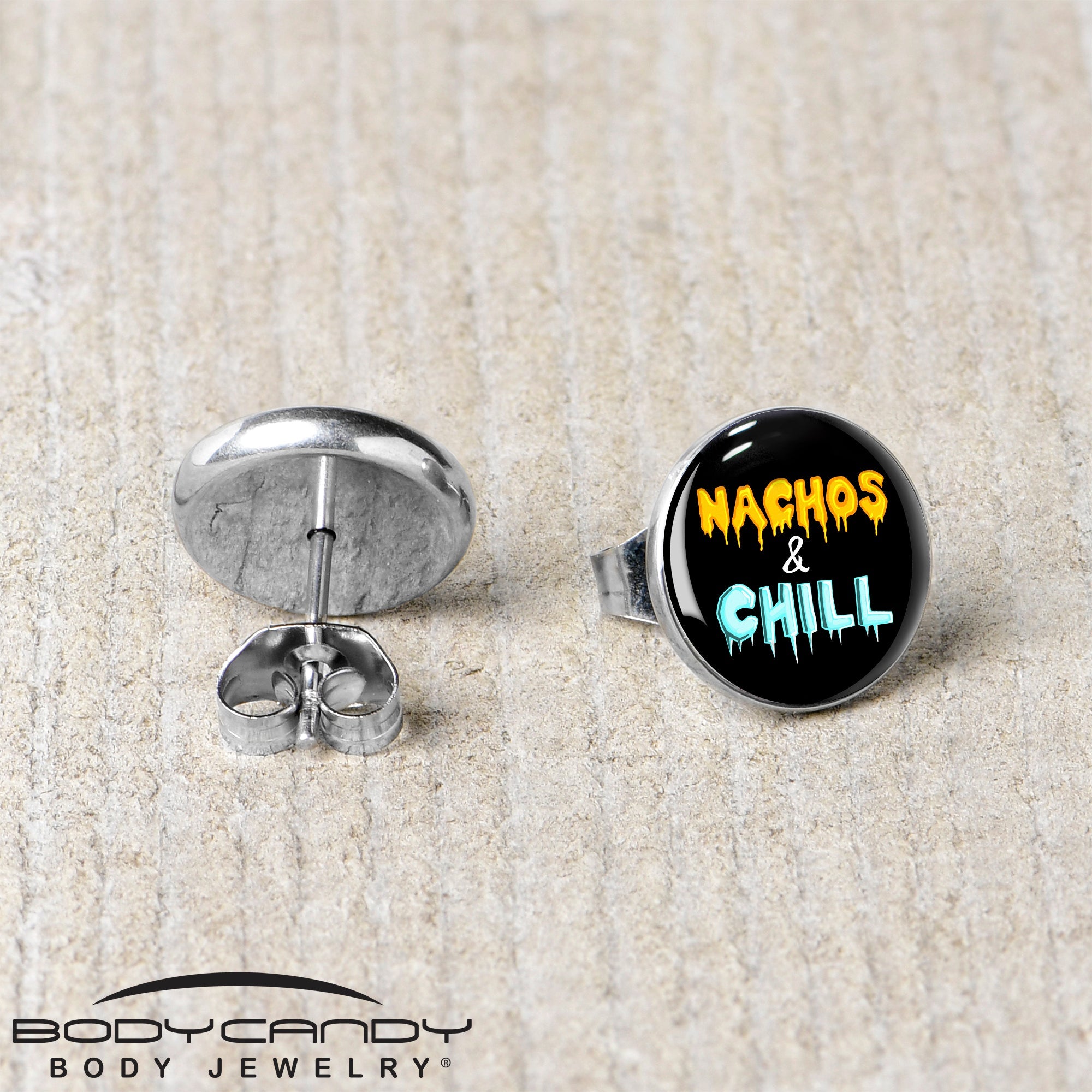 Nachos and Chill Stud Earrings by Onyx O
