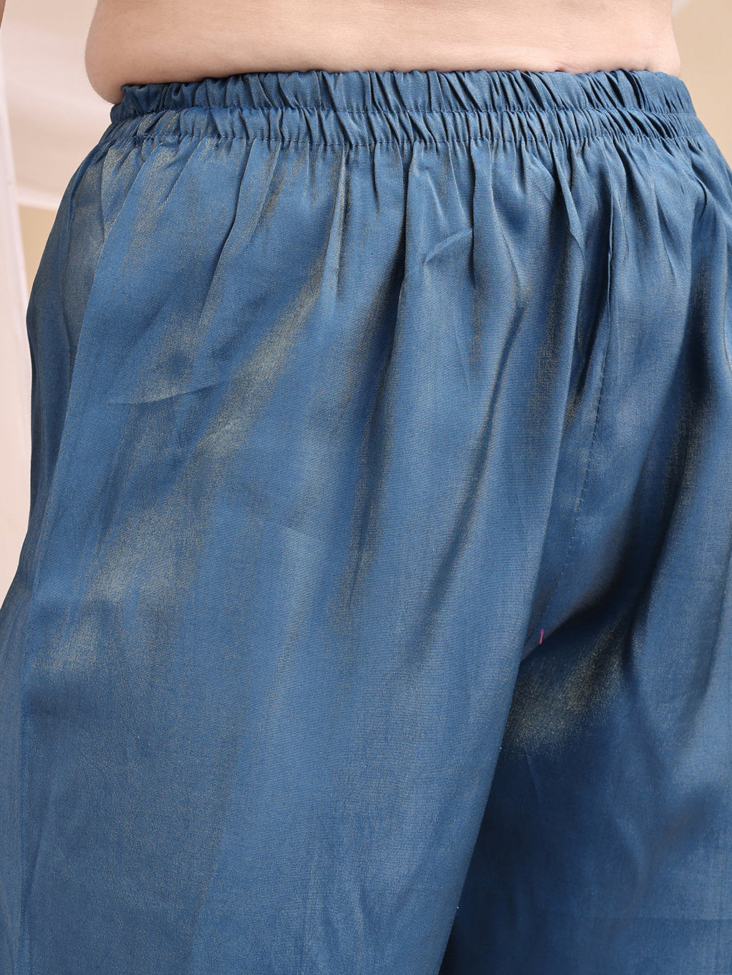 Blue Hand Embroidered Anarkali Kurta Set with Dupatta