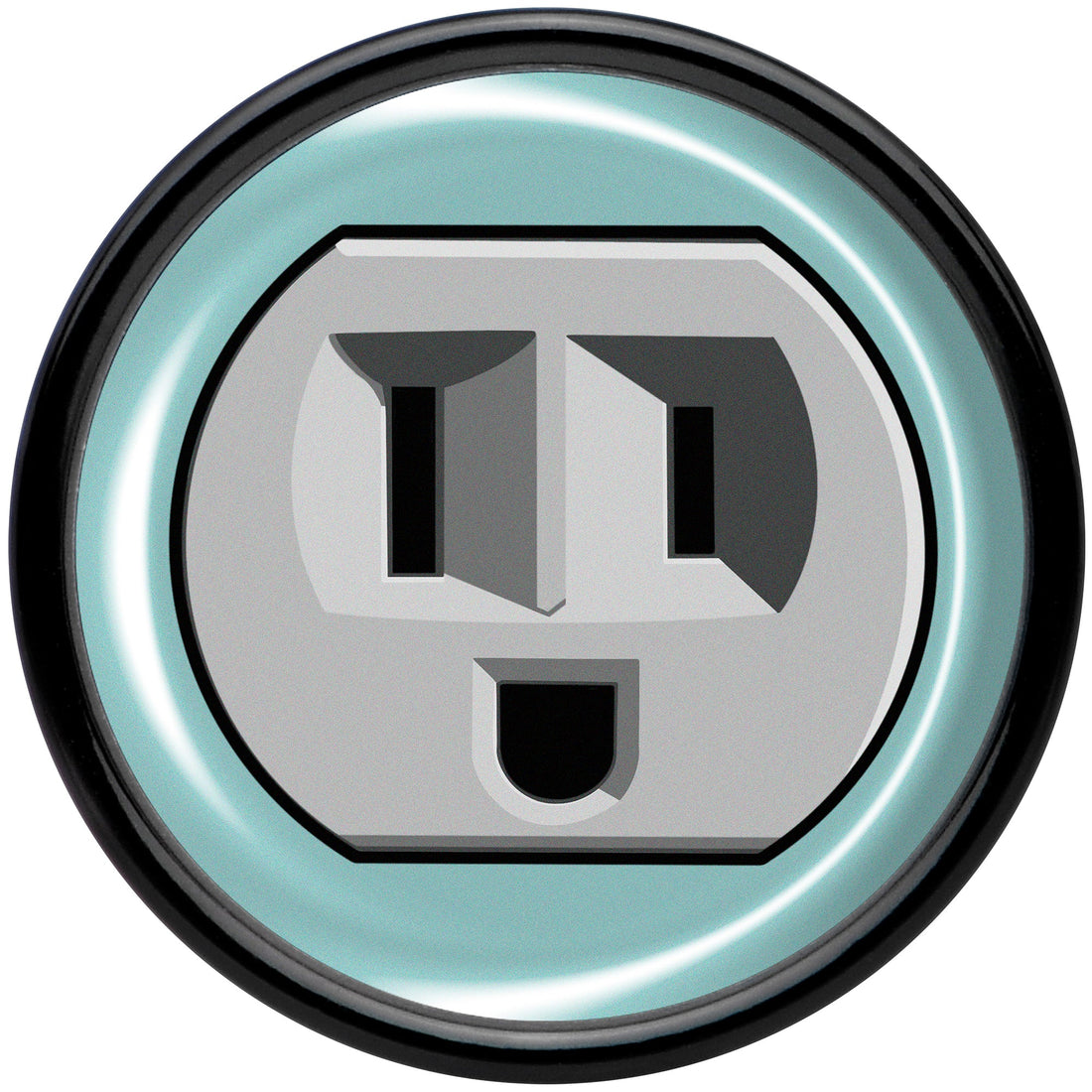 0G Smiling Plug Outlet Black Acrylic Saddle Plug Set by Onyx O