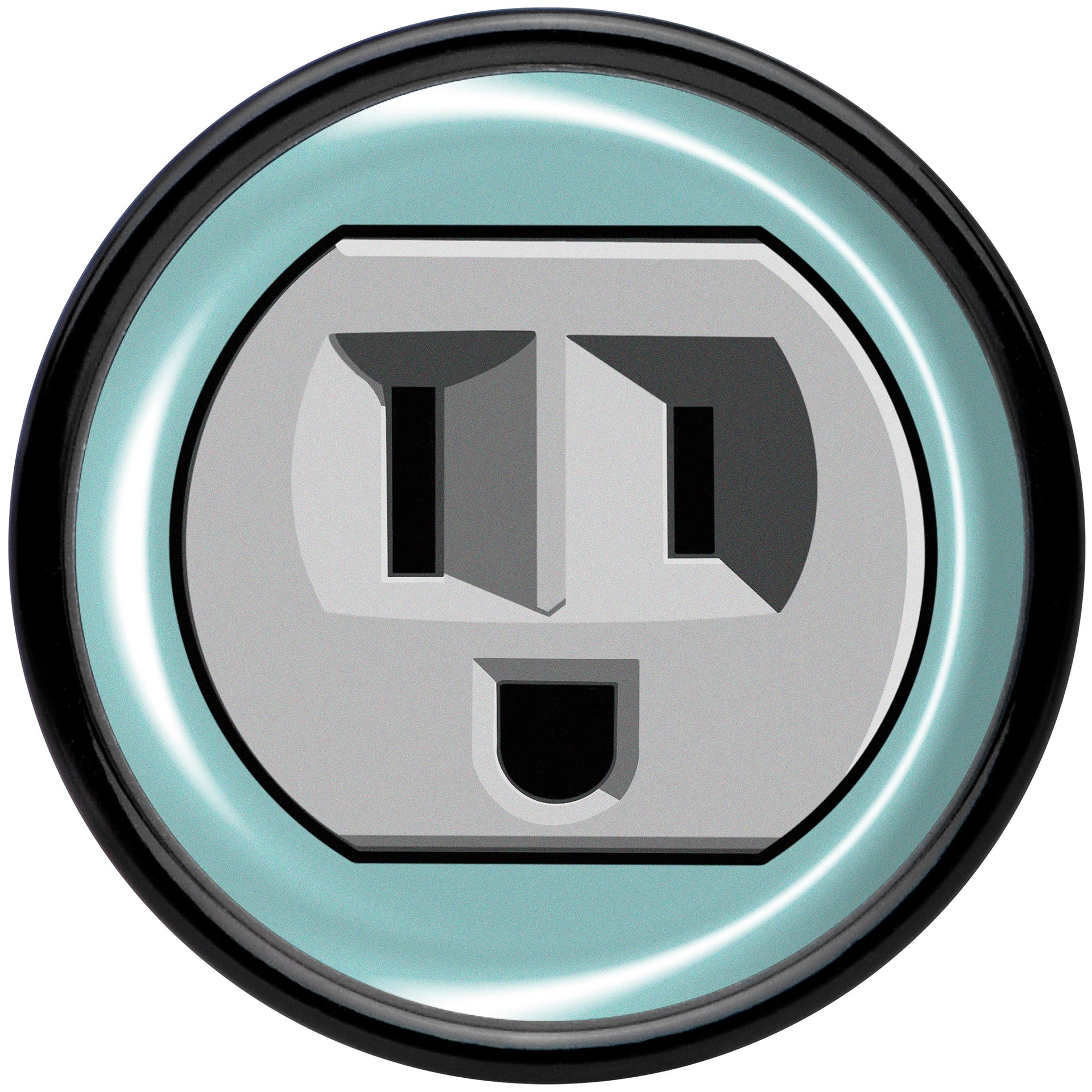 0G Smiling Plug Outlet Black Acrylic Saddle Plug Set by Onyx O