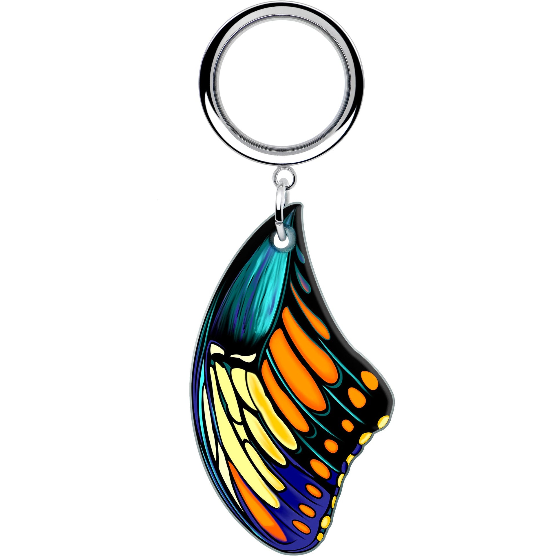 Wing of Butterfly Dangle Tunnel Plugs in Stainless Steel - Image 4