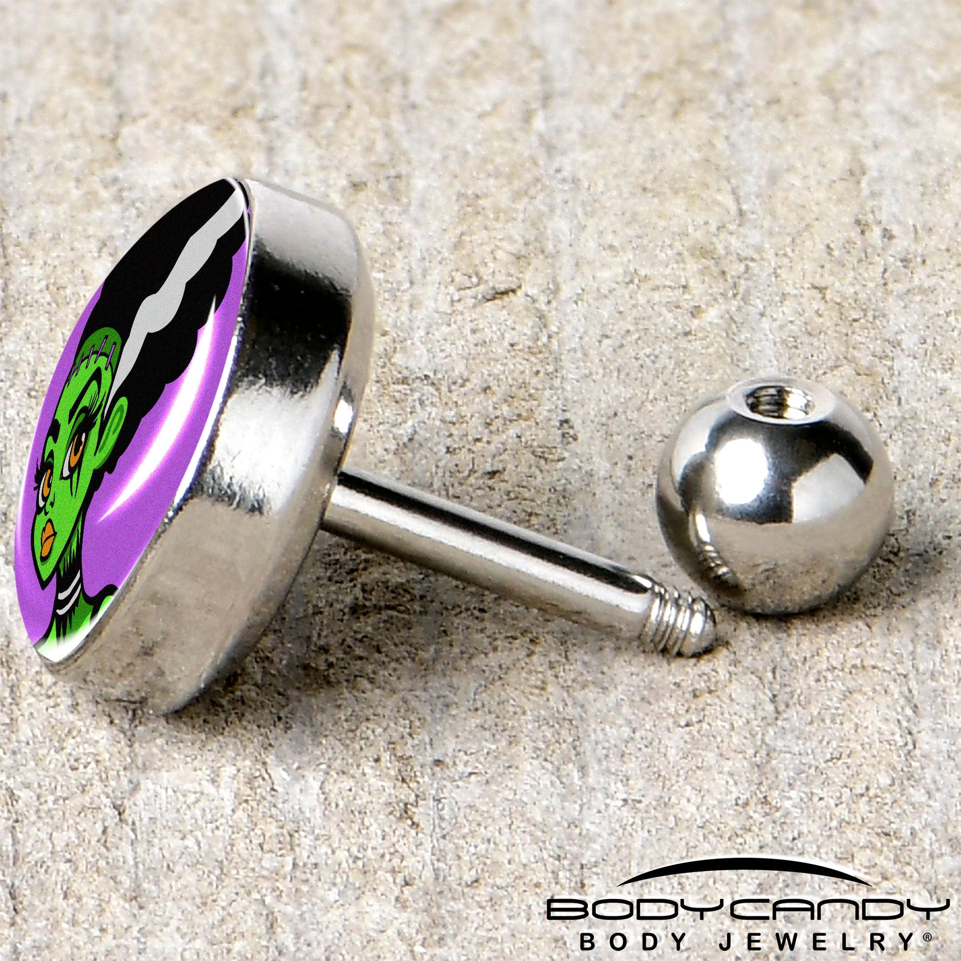 16G 1/4 Bride of Frankenstein Tragus Cartilage Earring by Onyx O