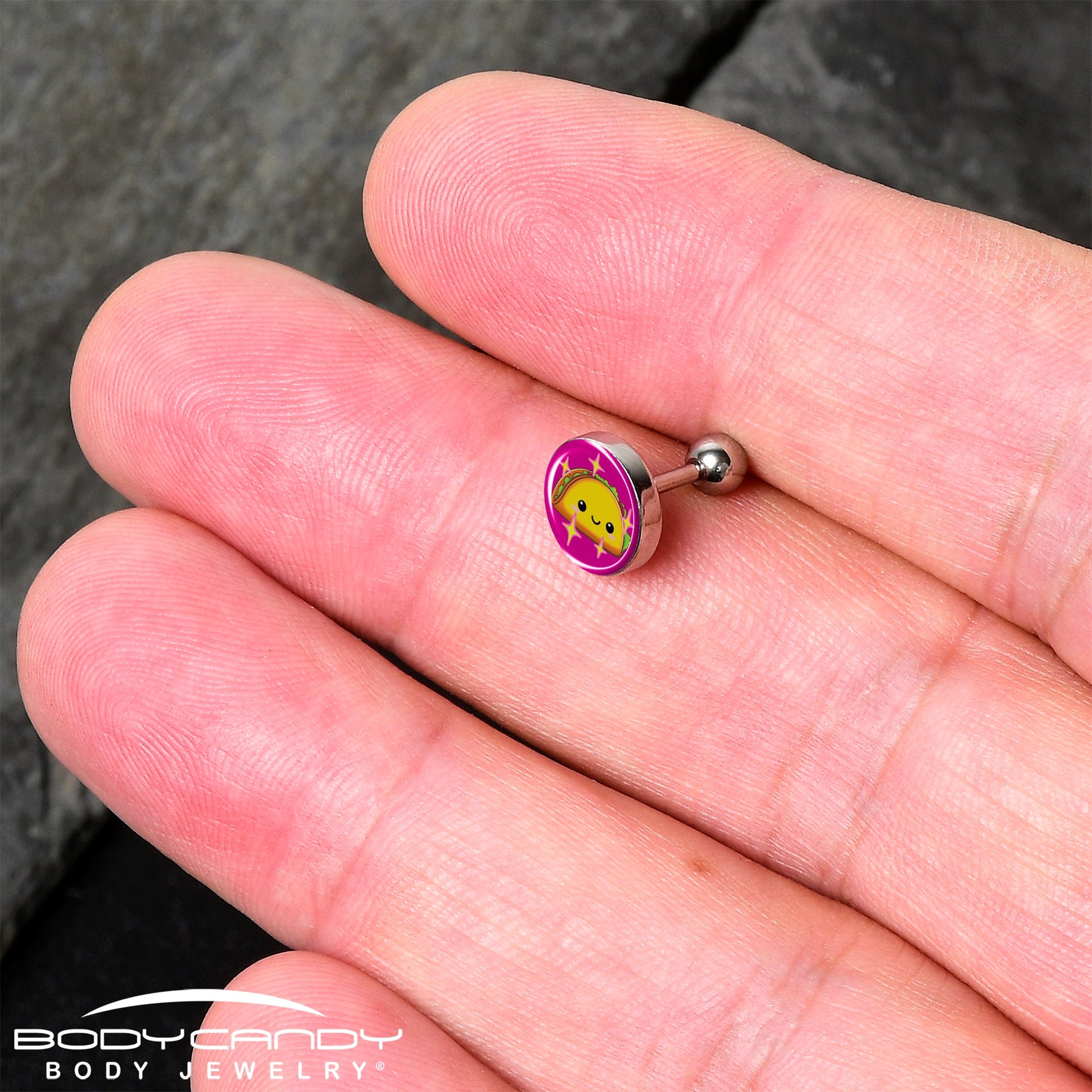 Mexican Fiesta Cute Taco Tragus Cartilage Earring by Onyx O