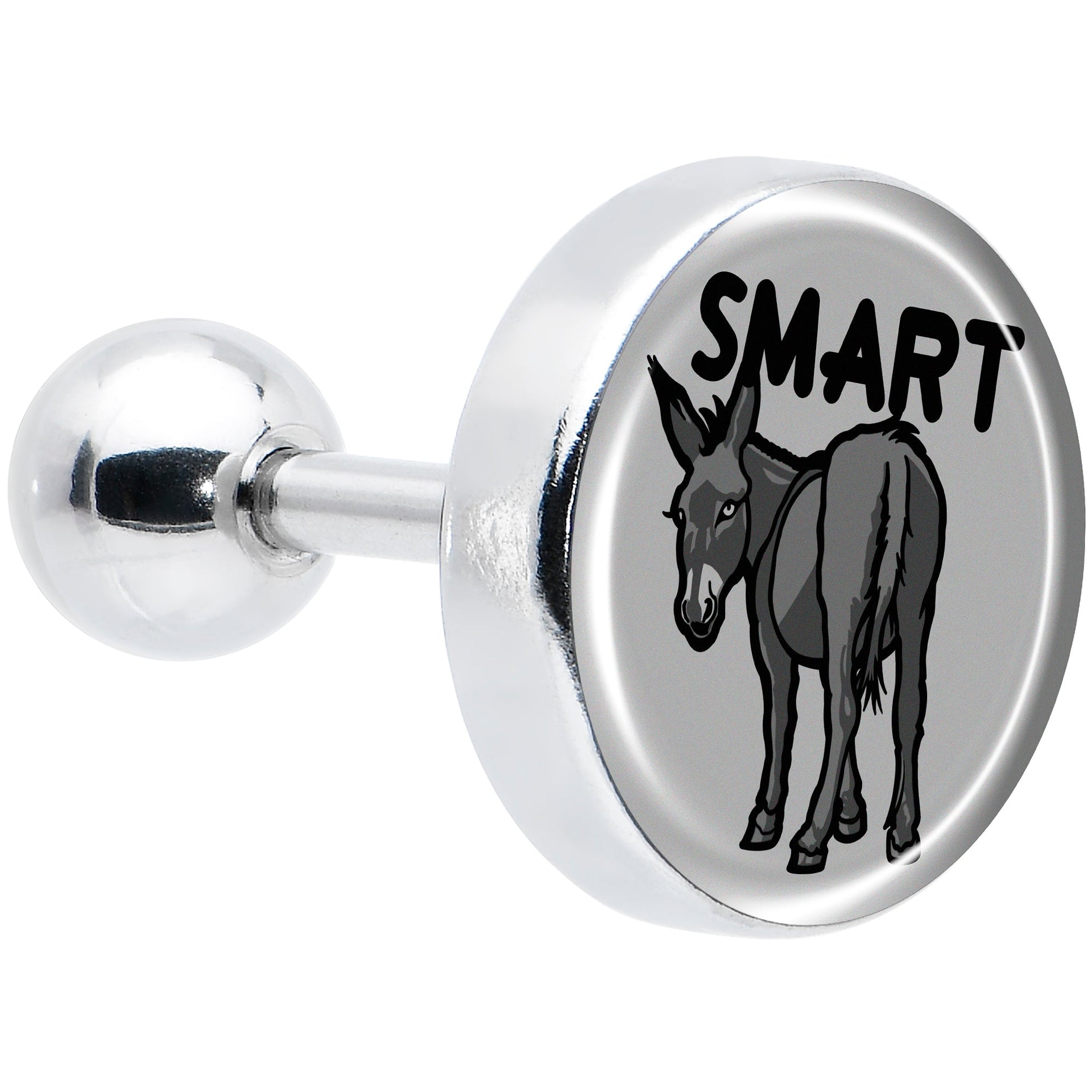 16G 1/4 Donkey Smart Ass Tragus Cartilage Earring by Onyx O