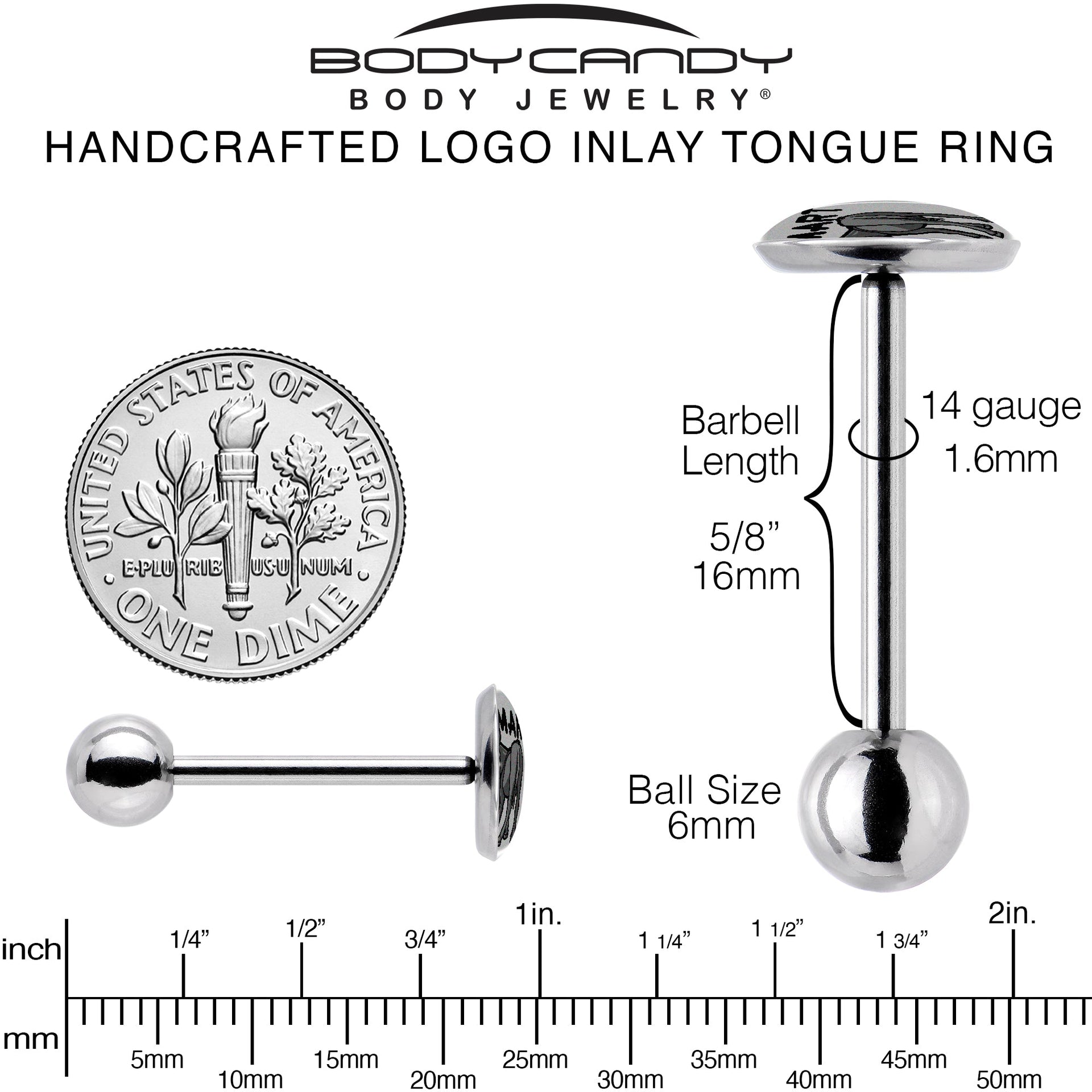 Donkey Smart Ass Barbell Tongue Ring by Onyx O