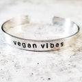 VEGAN VIBES Stacking Cuff Bracelet