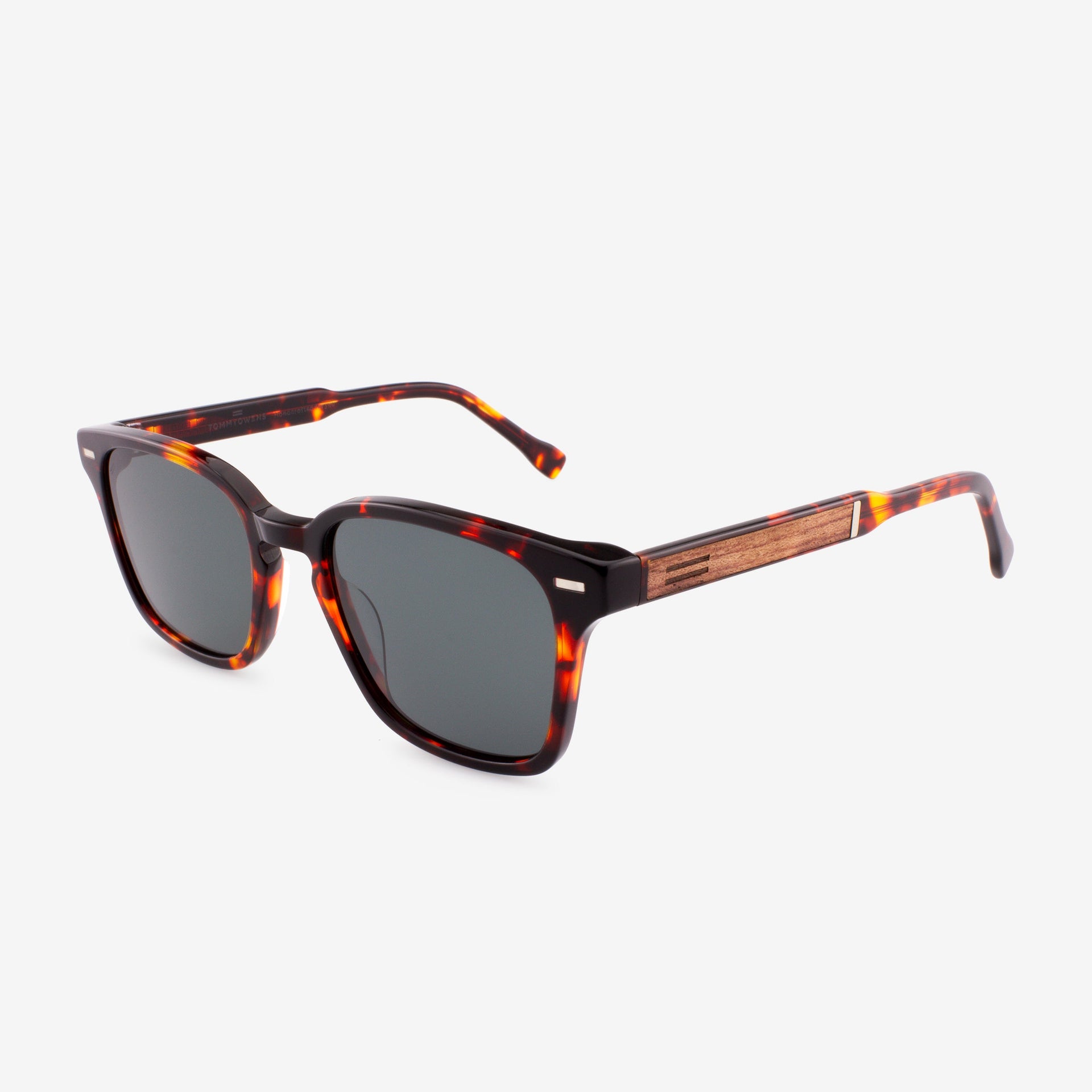 Caladesi Acetate and Wood Sunglasses with Boxy Fit