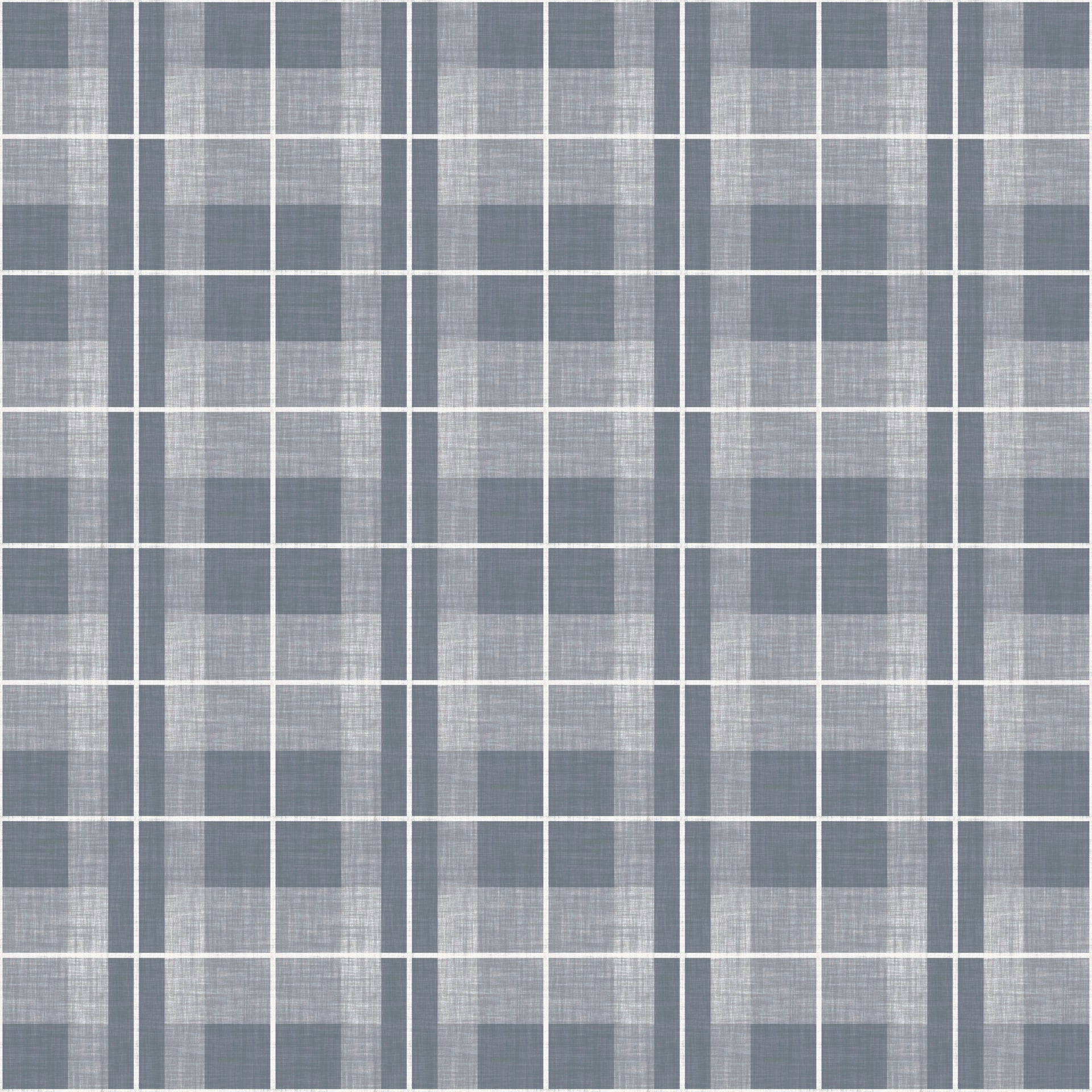 Callen Plaid Wallpaper in Blue and White