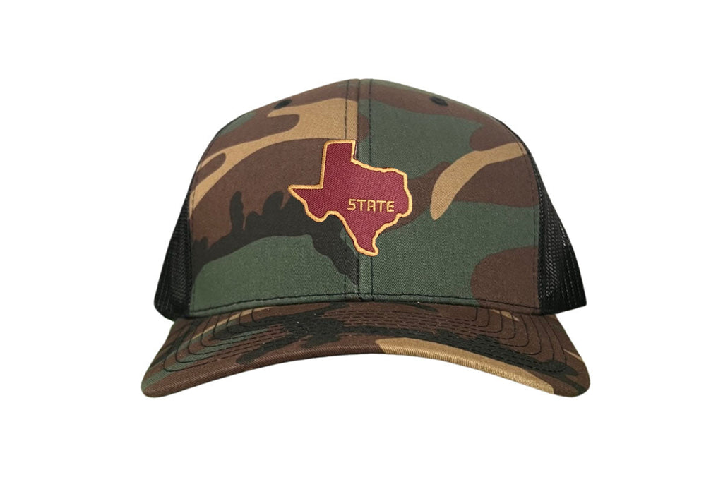 Texas State Bobcats Dad Hat Maroon and Gold Baseball Cap