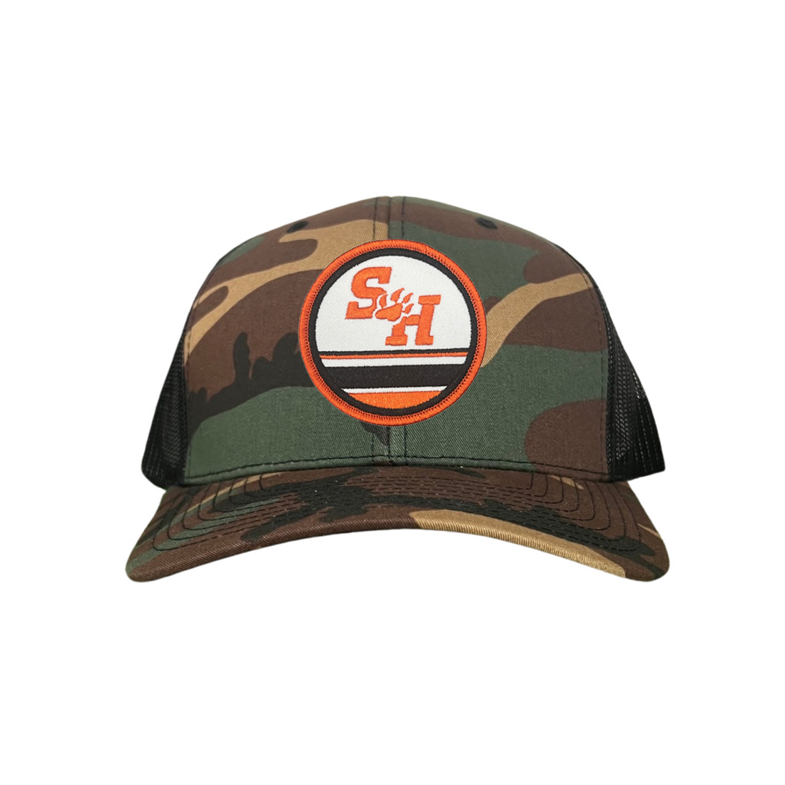 Sam Houston State Paw Circle Curved Bill Mesh Snapback