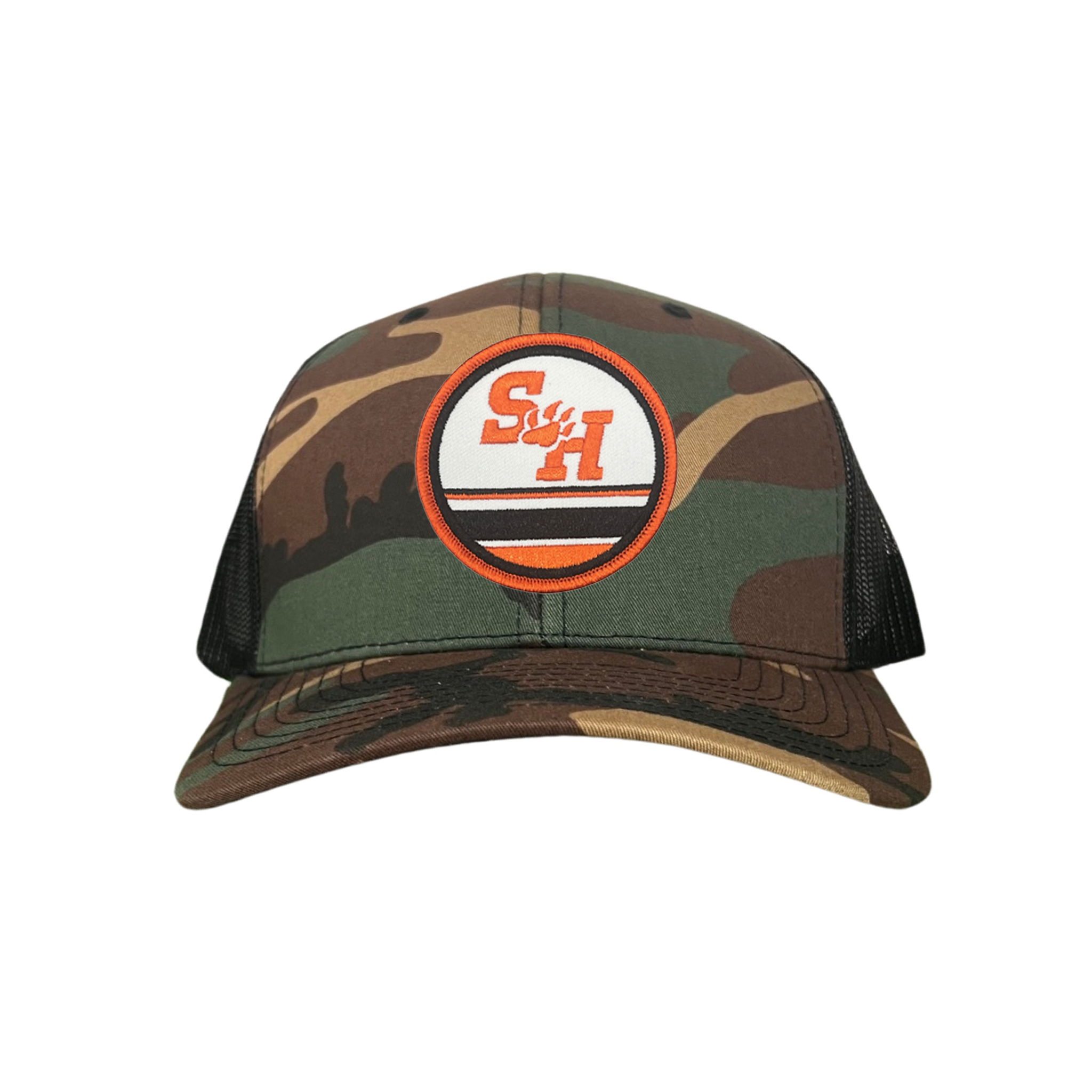 Sam Houston State Paw Circle Curved Bill Mesh Snapback