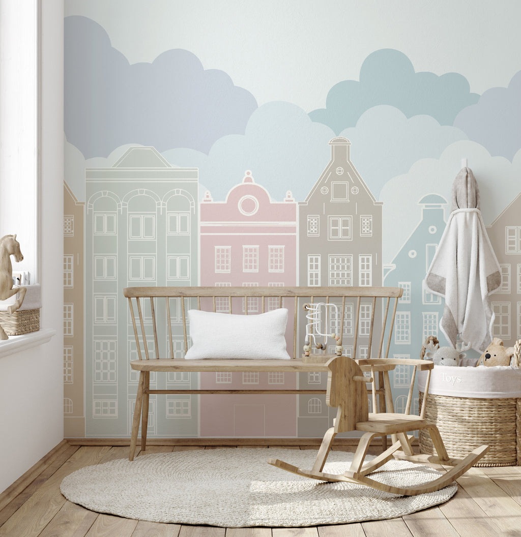 Canal Wallpaper by Margaret Clavell