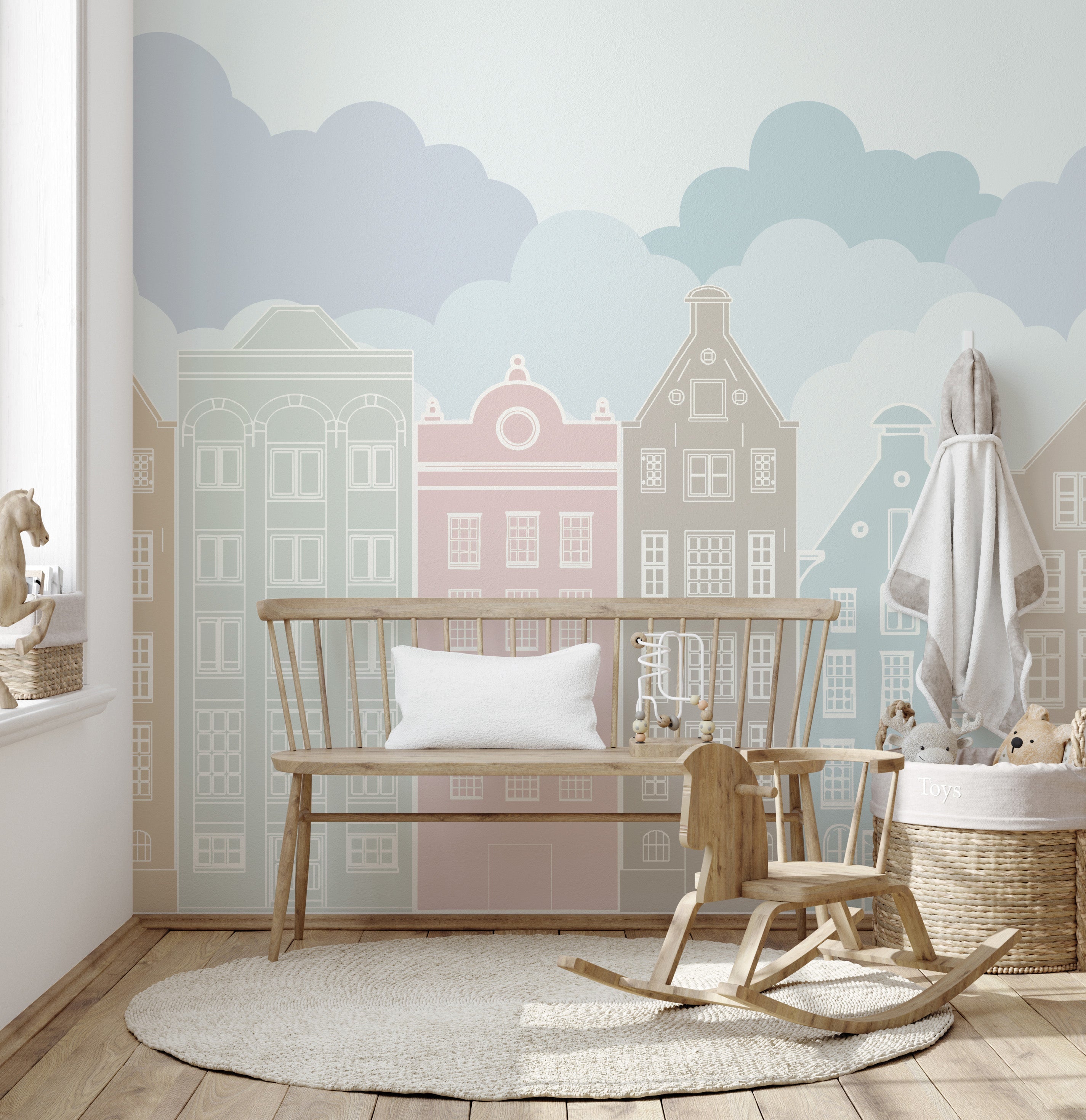 Canal Wallpaper by Margaret Clavell